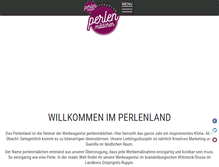 Tablet Screenshot of perlen-agentur.de